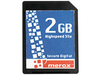 Merox SecureDigital (SD) Speicherkarte 2GB 55x (SD Karte)