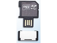 Merox microSD-Adapter TRIO (micoSD auf SD und microSD auf USB)