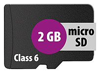 Merox microSD-Speicherkarte 2 GB, Class 6, inkl. SD-Adapter; Speicherkarten Boxen Speicherkarten Boxen 