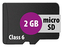 Merox microSD-Speicherkarte 2 GB, Class 6, inkl. SD-Adapter; Speicherkarten Boxen Speicherkarten Boxen