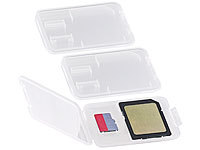 Merox Speicherkartenbox für SD-, miniSD-, microSD-, MMC-Karten, 3er-Set