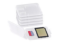 Merox Speicherkartenbox für SD-, miniSD-, microSD-, MMC-Karten, 6er-Set