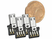 Merox 4er-Set ultrakompakter USB-OTG-Adapter; Speicherkarten Boxen 